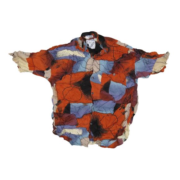 Vintage Goouch Abstract Button Down Shirt M - Picture 1 of 3